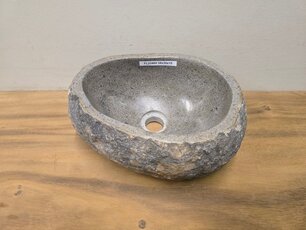 Waskom Natuursteen - 38x30x15cm - FL23480