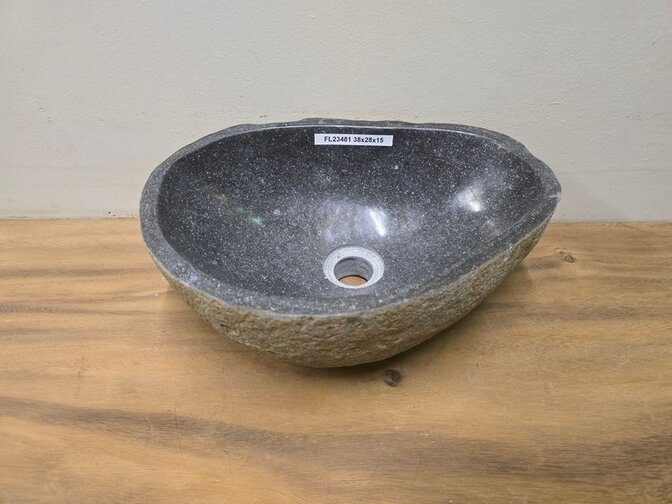 Waskom Natuursteen - 38x28x15cm - FL23481