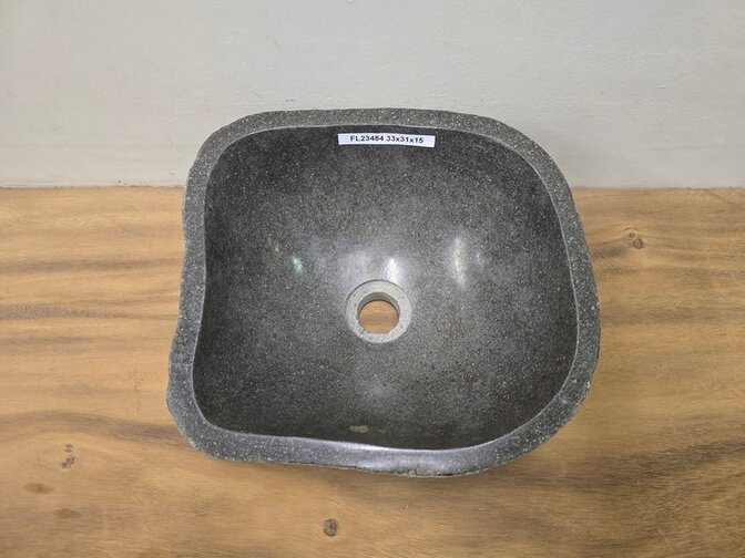 Waskom Natuursteen - 33x31x15cm - FL23484