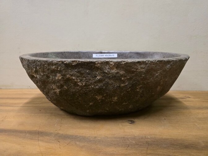 Waskom Natuursteen - 45x26x15cm - FL23485