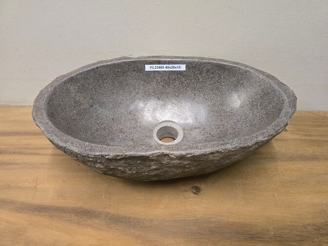 Waskom Natuursteen - 45x26x15cm - FL23485