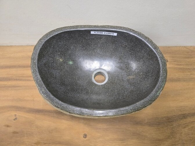 Waskom Natuursteen - 41x30x15cm - FL23486