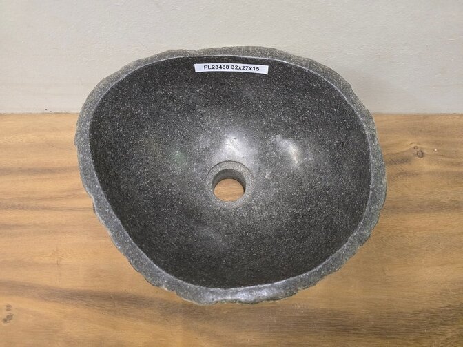 Waskom Natuursteen - 32x27x15cm - FL23488