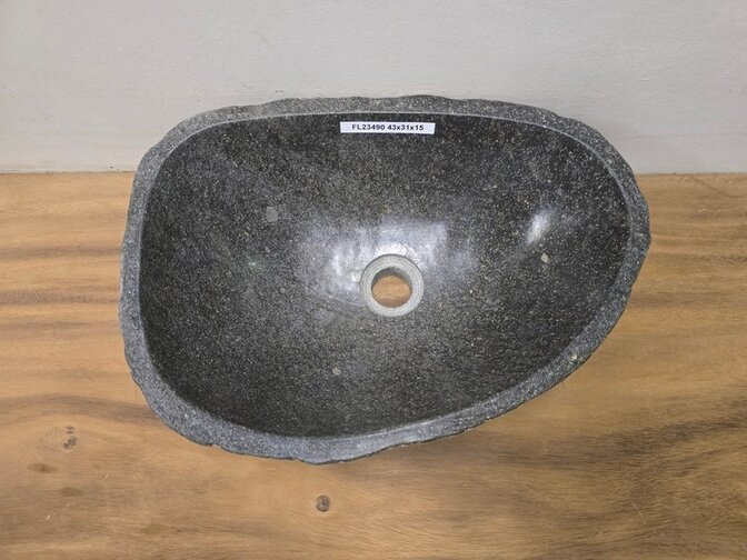 Waskom Natuursteen - 43x31x15cm - FL23490