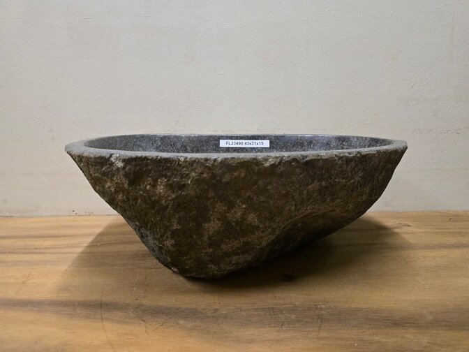Waskom Natuursteen - 43x31x15cm - FL23490