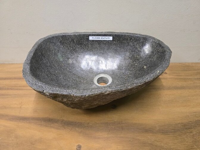 Waskom Natuursteen - 43x31x15cm - FL23490
