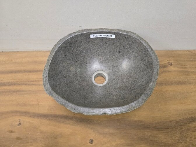 Waskom Natuursteen - 35x29x15cm - FL23491
