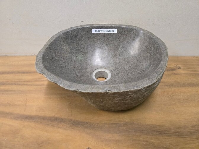 Waskom Natuursteen - 35x29x15cm - FL23491