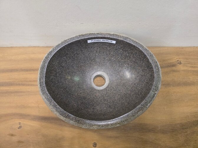 Waskom Natuursteen - 35x29x15cm - FL23492