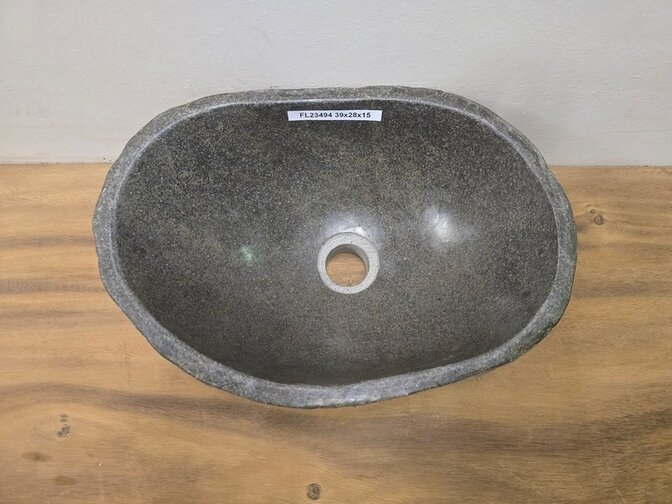 Waskom Natuursteen - 39x28x15cm - FL23494
