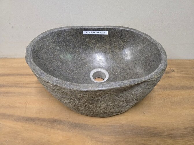 Waskom Natuursteen - 39x28x15cm - FL23494