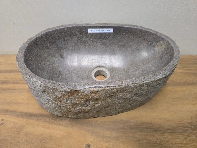Waskom Natuursteen - 45x28x15cm - FL23495