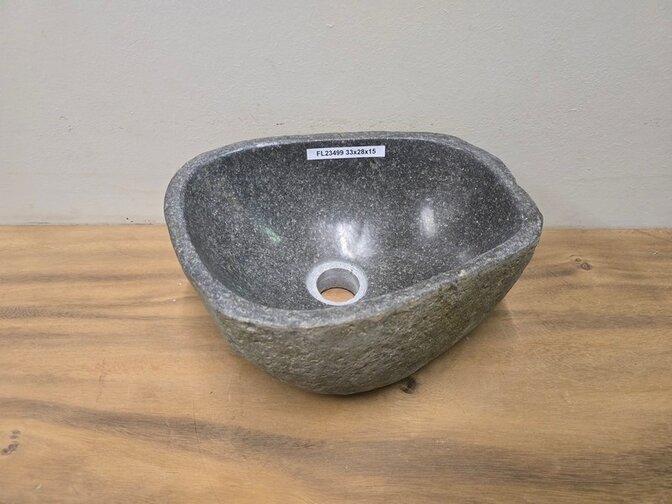 Waskom Natuursteen - 33x28x15cm - FL23499