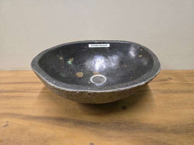 Waskom Natuursteen - 39x32x15cm - FL23502