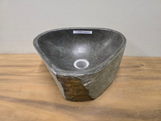 Waskom Natuursteen - 35x29x15cm - FL23506