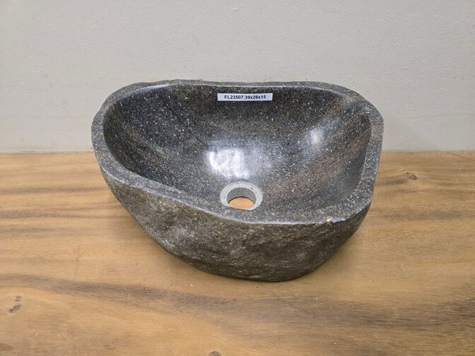 Waskom Natuursteen - 39x28x15cm - FL23507