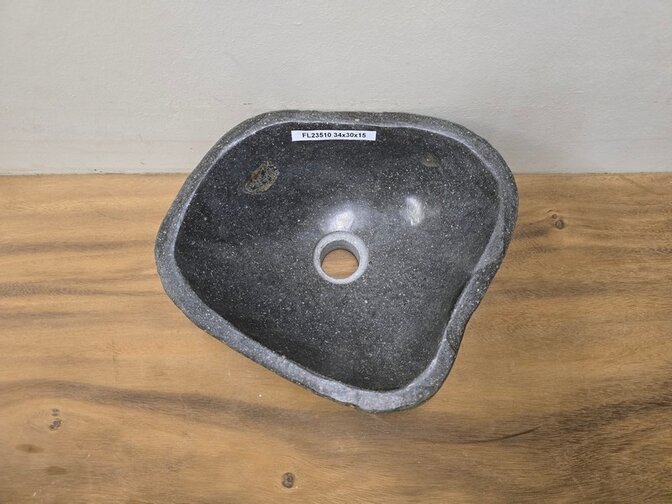 Waskom Natuursteen - 34x30x15cm - FL23510