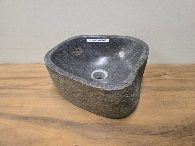 Waskom Natuursteen - 34x30x15cm - FL23510