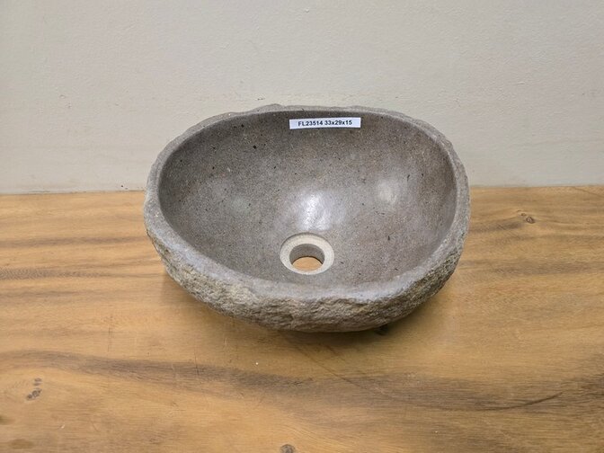 Waskom Natuursteen - 33x29x15cm - FL23514