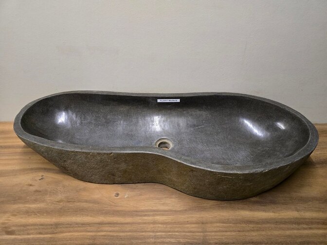 Wasbak natuursteen - 96x39x15cm - FL23517