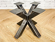 Dubbele X poot voor salontafel - Rustiek