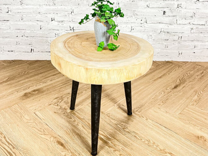 Ronde salontafelpoot - rustiek - per stuk - 40cm