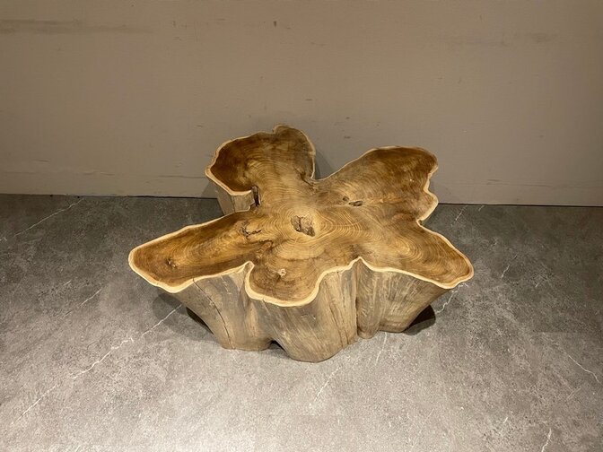 Wortelhout salontafel 85/105x45cm IJ03-2554