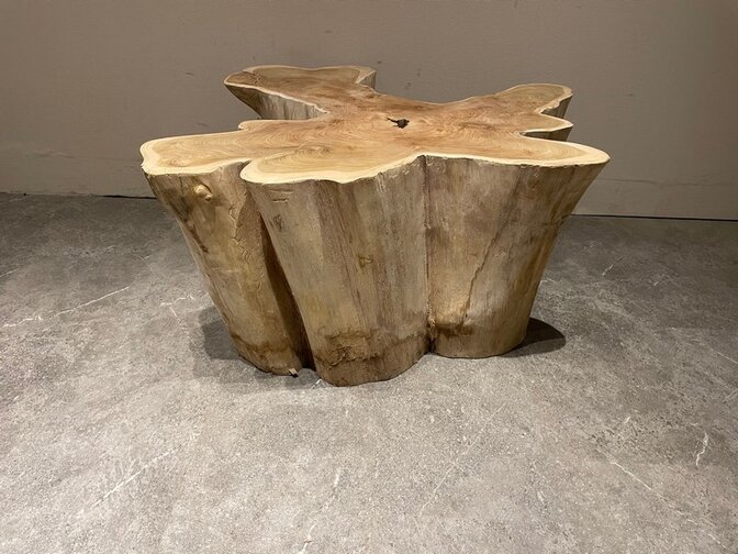 Wortelhout salontafel 95/105x45cm IJ09-2554