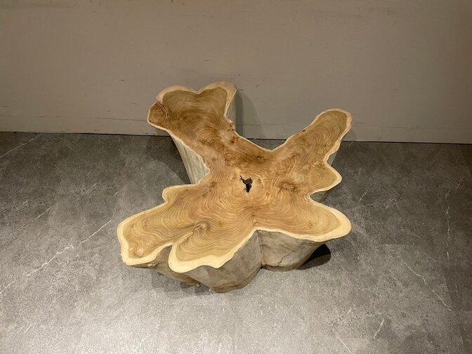 Wortelhout salontafel 95/105x45cm IJ09-2554