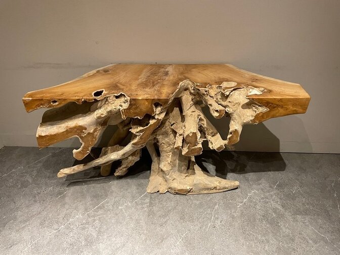 Wortel wandtafel 155x46x80cm - IJ18-2554