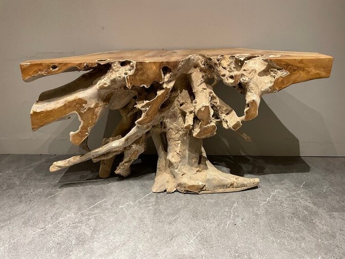 Wortel wandtafel 155x46x80cm - IJ18-2554