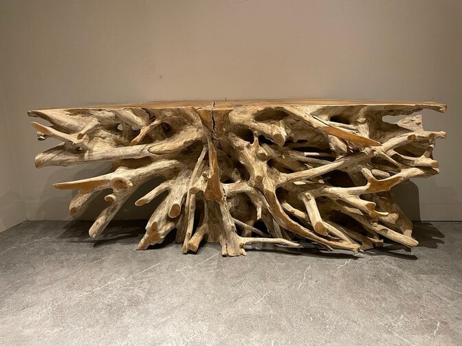 Wortel wandtafel 200x45x80cm - IJ21-2554