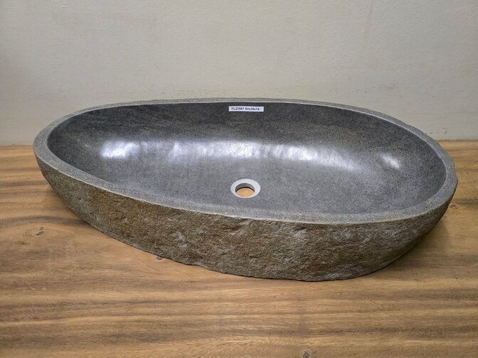 Wasbak natuursteen FL23567 - 82x38x14cm