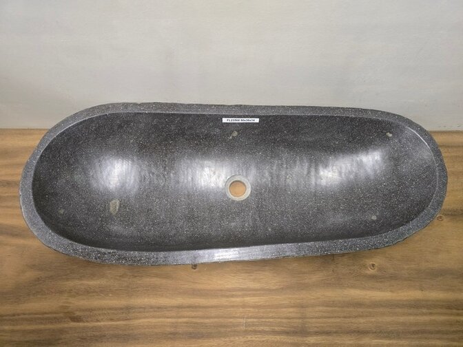 Wasbak natuursteen FL23568 - 90x36x14cm
