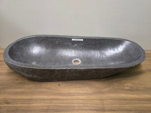 Wasbak natuursteen FL23568 - 90x36x14cm
