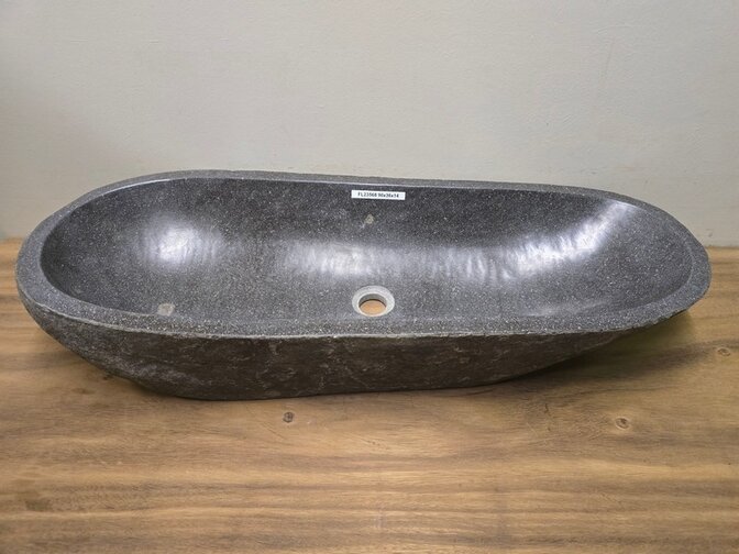 Wasbak natuursteen FL23568 - 90x36x14cm