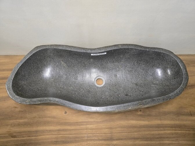 Wasbak natuursteen FL23569 - 90x36x14cm