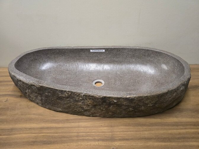 Wasbak natuursteen FL23570 - 88x41x14cm