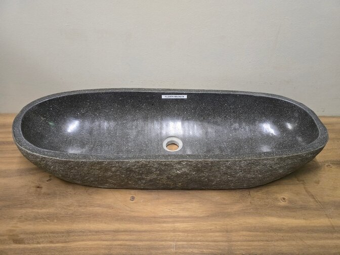 Wasbak natuursteen FL23576 - 88x34x14cm