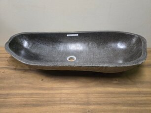 Wasbak natuursteen FL23576 - 88x34x14cm