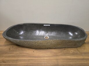 Wasbak natuursteen FL23577 - 92x36x14cm