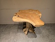 Wortelhouten eettafel 80x80x80cm - SR2584-01