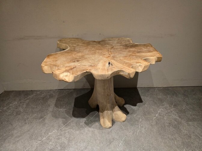 Wortelhouten eettafel 80x100x80cm - SR2584-02