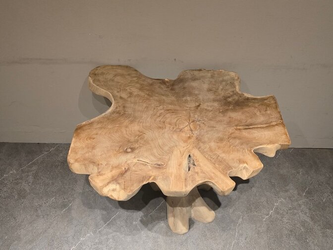 Wortelhouten eettafel 80x100x80cm - SR2584-02