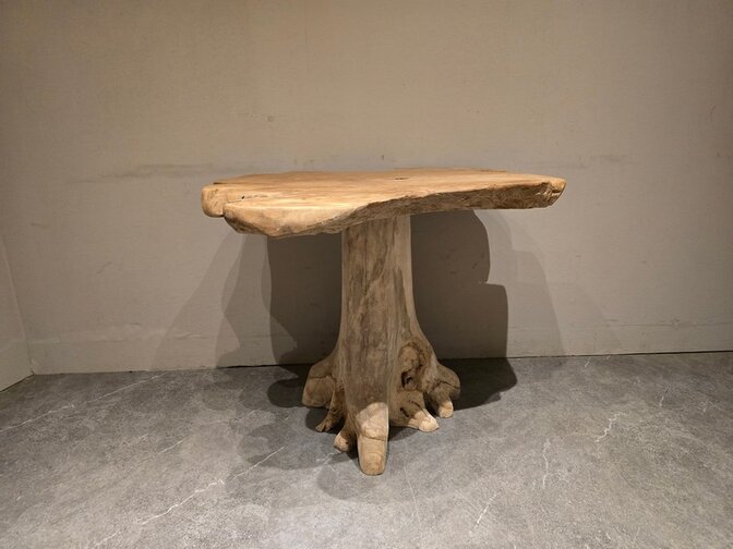 Wortelhouten eettafel 85x100x75cm - SR2584-03