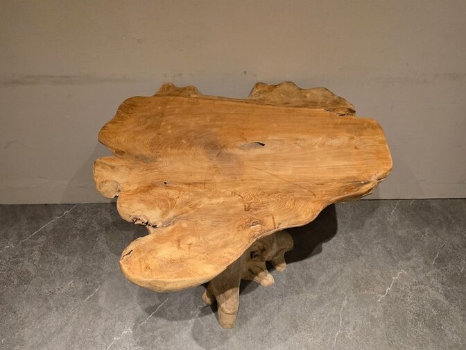 Wortelhouten eettafel 85x100x75cm - SR2584-03