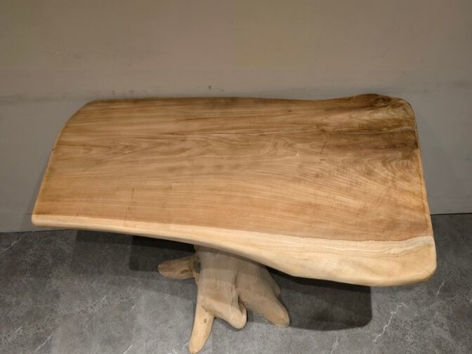 Wortelhouten eettafel 65x105x80cm - SR2584-04