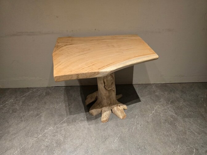 Wortelhouten eettafel 75x85x75cm - SR2584-06