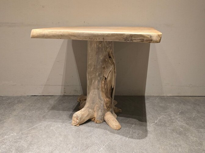 Wortelhouten eettafel 85x85x75cm - SR2584-08