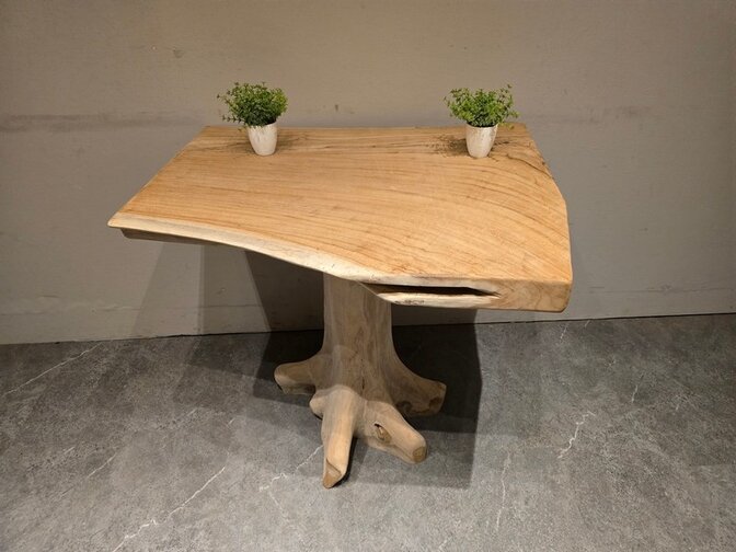 Wortelhouten eettafel 75x85x75cm - SR2584-09